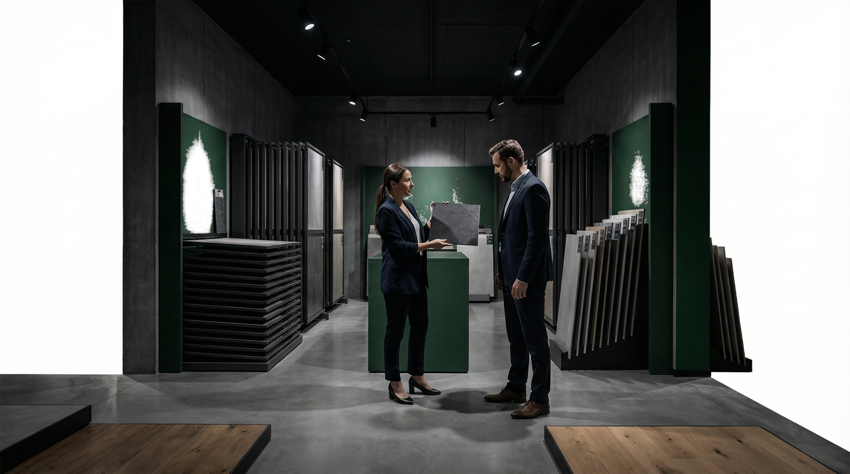 Loja de pisos e revestimentos moderna